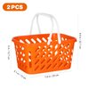 NUOBESTY 2pcs Mini Toy Shopping Basket Kids Grocery Basket with Handles Easter Eggs Baskets for Kids Toddlers Party Favors Kitchen Pretend Play Small Storage Basket Toy