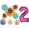 Anagram Moana 2nd Birthday Party Supplies Foil Balloon Bouquet Decorations