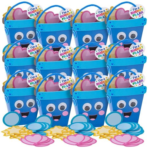 Fun Express Social Emotional Learning Bucket Filler Craft Kit - Makes 12