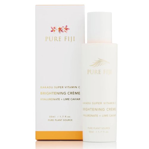 PURE FIJI Face Cream Brightening Creme with Lime Caviar, Brightening and Hydrating Facial Skin Vi...