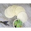 BeNat. Natural Loofah Sponge -5 Pads- Zero-Waste. Biodegradable. Eco-Friendly (Diameter 3")