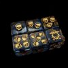King of CRITS Pirates Plunder 11 Dice Set | Swashbuckler Polyhedral Dice Set | Buccaneer, Blackbeard, and Anne Bonny DND MTG Tabletop Board Game Dice