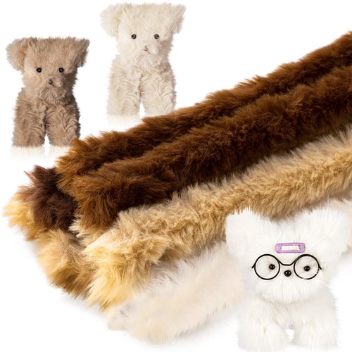 VitalCozy 10 Pcs 39.37 Inches Jumbo Fur Material Pipe Cleaners Chenille Stems Pipe Cleaner Craft Pipe Stems DIY Projects and Craft Supplies Decorations(Multicolored)