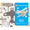 Georgie Porgy 3D Wooden Puzzles, DIY Models Kits for Kids, Dinosaur Animal Airplane Car Woodcraft Construction Toy DIY Projects (Airplanes Off-Road Vehicle Cars Yacht)