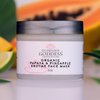 GLIMMER GODDESS Organic Face Mask to Hydrate and Exfoliate - Vegan Papaya and Pineapple Enzyme Mask, 2 oz