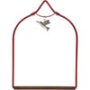 Pop's Birding, The Original Charm Hummingbird Swing for Outdoors - Perfect Bird Perch for Small Birds - Sturdy Steel Metal Swing Set with Hook Included