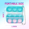 100 PCS Mini Pop Fidget Toys Pack Party Favors, Easter Silicone Squeeze Pop Bubble Fidget Bulk Sensory Toys, Pop Keychain Bubble Toy Party Bag Fillers for Kids, Wrap Pop Toy