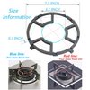 Reyhoar Non Slip Gas Ring Reducer, Burner Grate for Butter Warmer/Small Saucepan, Cast Iron Wok Support Ring- Compatible with Most Gas Stove Range Cooktop, 7.5 Inch, Black