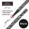 MARIA AYORA Triple Pack of Vegan-Approved Liquid Eyeliner Pens in Classic Black, Tattoo Effect, Quick Dry, Waterproof, Smudgeproof, Long-lasting & Felt Tip Eyeliner pen: Precision Beauty for Women