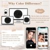 HANYUDIE Space Bun Hair Pieces 2PCS Claw Clip in Hair Bun Mini Bun Hair Scrunchies Extension for Women Girls Natural Black