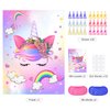 NEBURORA Pin The Horn on The Unicorn with 30 PCS Horns Birthday Party Supplies for Girls Birthday Christmas Party Game for Kids
