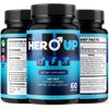 (3 Pack) Hero Up Capsules - Official HeroUp Supplement Pills For Men - Maximum Strength Energy Support, All Natural Hero Up Vitamins Support For Overall Health & Wellness, 180 Capsules For 3 Months