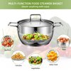Steamer Basket, Premium Stainless Steel Vegetable Steamer Basket for Veggies & Seafood Cooking, Expandable Food Steaming Basket Fits for Various Size Pots & Pans (6.4" to 10") LAIHIFA