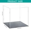 Yungyan 2 Sets Clear Self Assembly Acrylic Display Case for Collectibles Transparent Dust Proof Protection Showcase Figures Toys, Baseball, Basketball(4 x 4 x 4 Inch)
