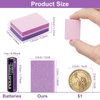 CGBE Nail Buffer, Buffer Block Nail File 100/180 Grit, Mini Nail Buffers Block Sponge Double Sided Nail File for Acrylic Nails Manicure Tools 50PCS (Pink-Purple)