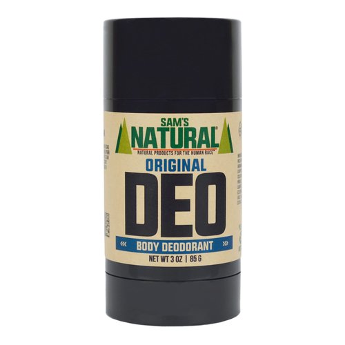 Sam’s Natural Deodorant - Original - Gifts for Men - Aluminum Free DEO - No phthalates, parabens, sulfates, or dyes - Made in New Hampshire - Vegan, Cruelty Free - 3 oz