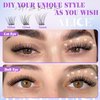 ALICE Wispy Lash Clusters Kit, Natural Lash Extension Kit Cluster Eyelash Extension Kit, 162pcs C Curl 10-14mm Eyelash Clusters with Lash Glue Bond and Seal Tweezers
