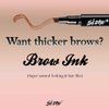 Skone Cosmetics | Brow Ink Pen | Jumbo Eye Brown Tattoo Eyebrow Pen Micro Fork Tip Applicator Eye Brow Pencil Dark Brown Semi Permanent Tint for Arching & Defining Brows