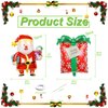 Christmas Balloons Set, Santa Balloons, Christmas Gift Balloons, Christmas Foil Balloons for Christmas Balloons Decorations - 4Pcs