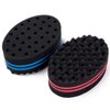 4 Pcs Small Holes Hair Twist Sponge, Barber Curl Sponge Brushes for Dreads Locking Afro Curl Coil Comb Care Tool