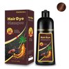 Fedulili Hair Dye Shampoo 3-in-1 Champu Para Canas Mujer, Instant Light Brown Herbal Hair Color Treated Shampoo, Long Lasting Easy to Use, for Women Men Christmas Gift, 500ml
