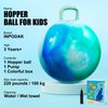 INPODAK Hopper Ball 18 Inch Bouncy Balls with Handle for Kids, Hippity Hop Jumping Hopping Toy for Boys Girls Ages 3-6 Include Pump and Gift Box