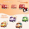 ZMZS Kids Toys for 1 Year Old Boy Birthday Gift, Baby Mini Pull Back Truck Set 12-18 Months, 12 Pieces Toddlers Toy Cars with Play Mat & Storage Bag, Infant Toy Birthday Present for Boy Girl Age 2 3 4