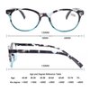 OLOMEE Reading Glasses Women Men Readers 2.5 Small Round Eyeglasses for Reading with Comfortable Spring Hinge Lightweight 3 Pack