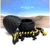 3D Printed Dragon, Black and Gold Articulated Crystal Dragon with Dragon Egg, Home Office Decor Executive Desk Toys, Fidget ADHD Toy for Autism/ADHD - D065