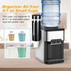 Cup Dispenser, Pull Type Water Cooler Cup Holder Fit 4oz-7oz Disposable Cups, Upgraded Wall Mounted Mouthwash Cup Dispenser for Bathroom Office Gym School -Black