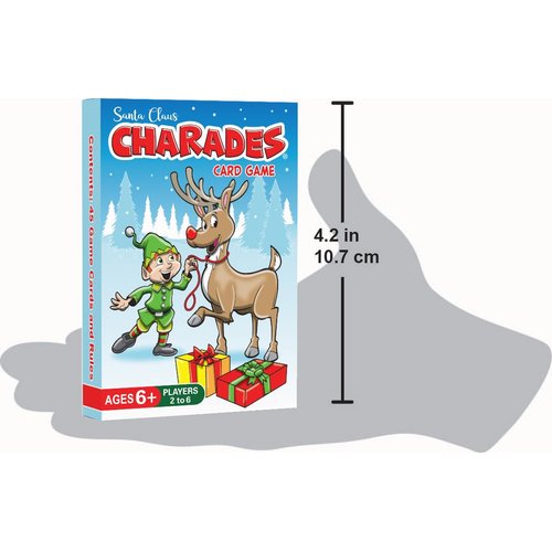 Arizona GameCo Santa Claus Charades, a Fun Christmas Game for Kids Ages 6+ – No Reading is Required to Play – Christmas Party, Family Board Game Night, Gift Idea, Stocking Stuffers
