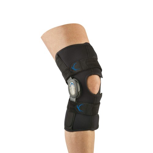 United Ortho 300170-05 Short Neoprene Wraparound Hinged Knee Brace, Medium