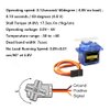 Dorhea 5 Pcs SG90 Micro Servo Motor Mini Servo SG90 9g Servo Kit Compatible with RC Helicopter Airplane Car Boat Robot Arm/Hand/Walking/Servo Door Lock Control