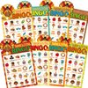 Thanksgiving Bingo Game 24 Players for Kids Die Cut Turkey Party Game Activities Holiday Party Favors