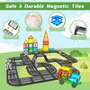 Magnetic Tiles Road Set, Magnet Tiles for Kids Ages 3-5 4-8 5-7, Magnetic Building Blocks Montessori Educational STEM Creativity Toys 3+ Year Old Boys & Girls Toddlers Kids Christmas Birthday Gifts