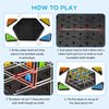 Chain Triangle Chess Game, Strategy Board Games for Kids, Triangle Rubber Band Game, Family Games for Kids and Adults, Chess Board Games for Family Night, 2 to 4 Players, Kids Christmas Birthday Gifts