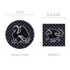 Dragon Party Dessert Plates and Napkins Serves 24 Gusets 64 Pcs Dragon Party Supplies Disposable Paper Dinner Tableware Set Paper Dragon Party Plates Napkins for Dragon Fantasy Birthday Party Supplies