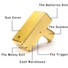 Wowok Gold Money Guns Shooter, Super Money Gun Make it Rain Toy Gun, Handheld Spary Cash Gun for Game Movies Party Supplies(Golden)