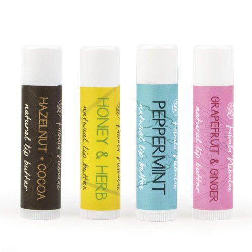 Natural, Petroleum Free Lip Balm Four Pack (4-Pack) by Fabula Nebulae