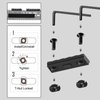 Bontok Single Picatinny Aluminum Accessory Rail Set for Mlock 3 5 7 9 11 13 Slots with 13 T-Nuts & Screws, 6 Allen Wrench- Squared Corner