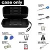 GWCASE Dart Case for 6 Steel Tip and Soft Tip Darts, Dart Carrying Storage Holder Fits for Dart Tips, Shafts and Flights (Box Only)
