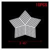 MY MIRONEY 10Pcs Mesh Plastic Canvas Kits Star Shape Cross Stitch Plastic Canvas Tools Plastic Sheets Embroidery Craft Knit Tools