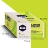 GU Energy Original Sports Nutrition Energy Gel, Vegan, Gluten-Free, Kosher, and Dairy-Free On-the-Go Energy for Any Workout, 24-Count, Lemon Sublime