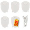 1InTheOffice White Cubicle Wall Clips, Cubicle Clips for Fabric Walls, Cubicle Clips, 20 Pack