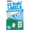 Ez Kids Clothing Labels Self-Stick No-Iron Write-On | Great for Children & Adults | Washer & Dryer Safe | School, Camp, Nursing Care, Toys, Organizing, All Purpose | 1 Sheet of 60 Blank Labels