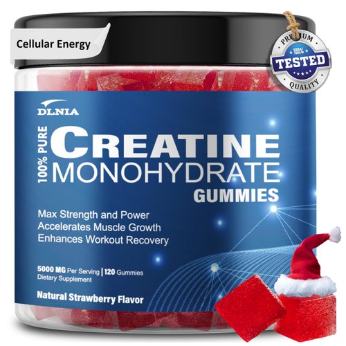 Creatine Gummies for Men & Women - Sugar Free & Vegan Advanced Formula W/L-Taurine + Vitamin B12 - for Muscle Strength, Muscles Builder, Recovery, Energy Boost, Pre-Workout Supplement