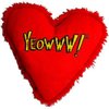 Yeowww Hearrrt Attack Catnip Toy