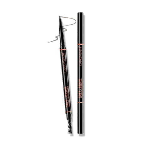 Kyannkara Eyebrow Pencil Stereoscopic Eye Makeup Eyebrow Makeup, Long Lasting, Waterproof and Smudge-proof(Gray)