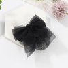 Bowknot Hair Bows for Women, Hair Nets for Buns | Hair Bows Fine Mesh with Lace Hair Net | Big Bows for Girls & Snoods for Women Hair | Black Bows for Girls Hair | Bun Cover For Hair, Black