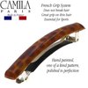 Camila Paris MP999 French Hair Barrette Clip for Girls, Polka Dots, Rubberized Metal Clasp Strong Hold Grip Hair Clips for Women, No Slip Durable and Styling Girls Hair Accessories, Made in France